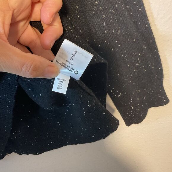 CHARTER CLUB LUXURY LADIES CASHMERE SWEATER BLACK LARGE WHITE P EVERYDAY CASUAL - Picture 5 of 10